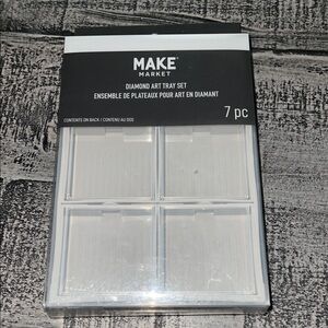 Makers Market Diamond Art Tray Set - Clear